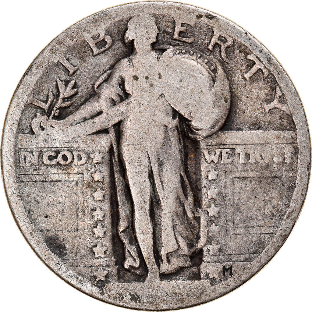 Coin, United States, Standing Liberty Quarter, Quarter, Uncertain date, U.S.