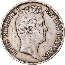 Coin, France, Louis-Philippe, 5 Francs, 1831, Rouen, VF(20-25), Silver