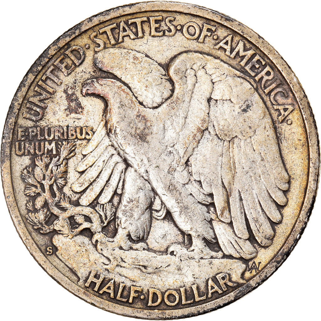 Coin, United States, Liberty Walking, Half Dollar, 1942, San Francisco