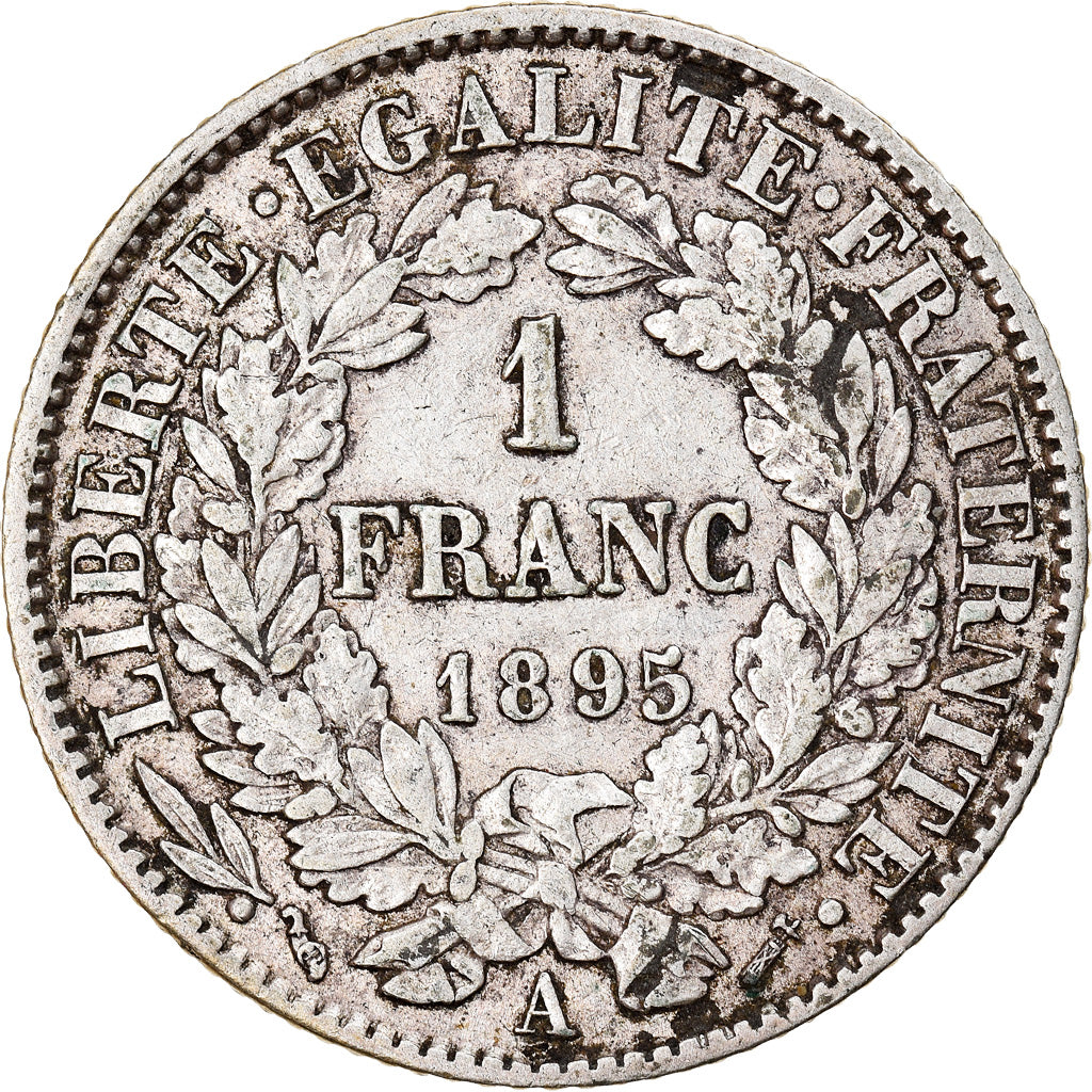 Coin, France, Cérès, Franc, 1895, Paris, EF(40-45), Silver, KM:822.1