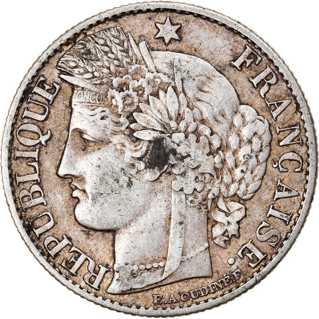 Coin, France, Cérès, 50 Centimes, 1888, Paris, EF(40-45), Silver, KM:834.1