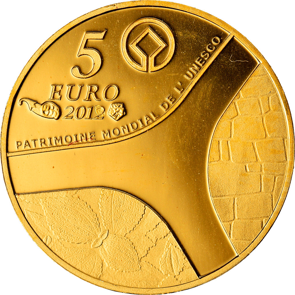 France, 5 Euro, 2012, Paris, MS(65-70), Gold, KM:1907