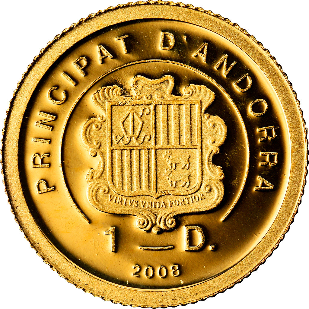 Coin, Andorra, Vénus de Milo, 5 Dollars, 2008, MS(65-70), Gold