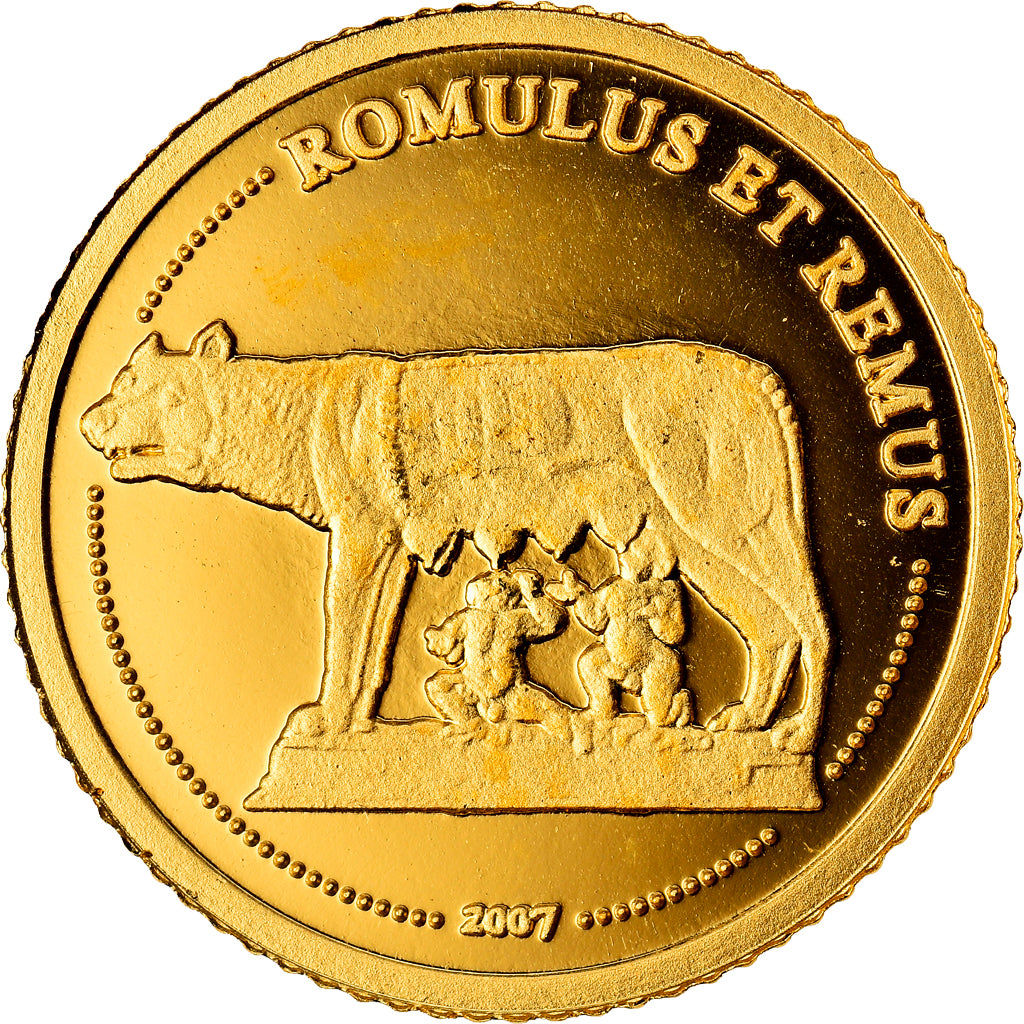 Monnaie, CONGO, DEMOCRATIC REPUBLIC, Romulus et Remus, 1500 Francs CFA, 2007