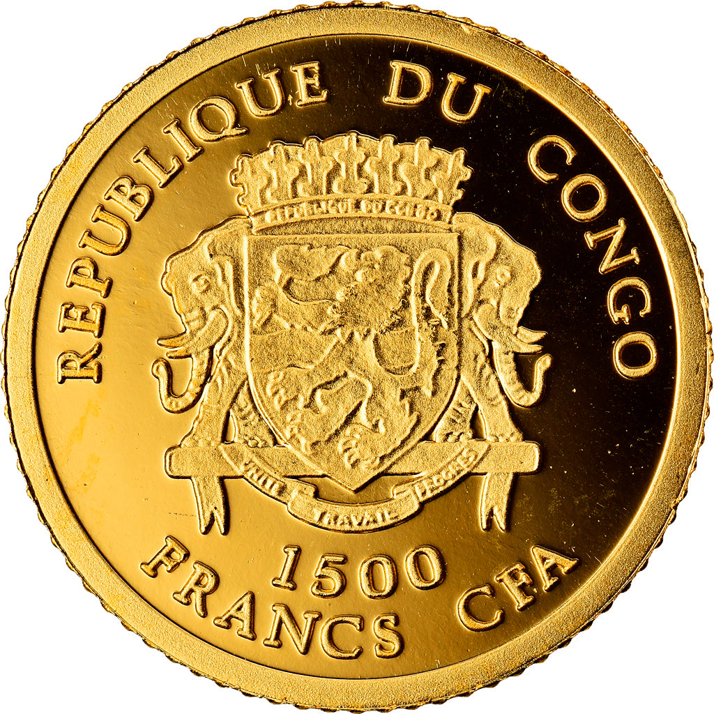 Monnaie, CONGO, DEMOCRATIC REPUBLIC, Romulus et Remus, 1500 Francs CFA, 2007