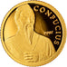 Coin, Cambodia, Confucius, 5000 Riels, 2007, MS(65-70), Gold