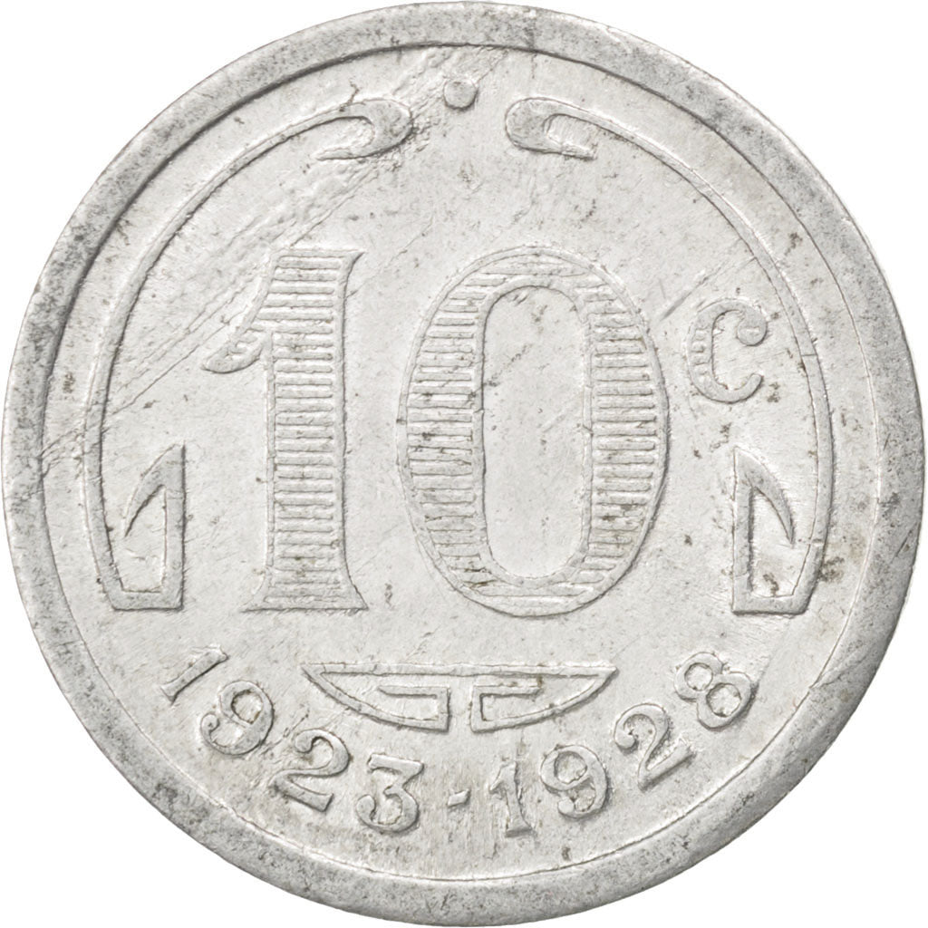 France, 10 Centimes, EF(40-45), Aluminium, Elie #10.2, 1.37