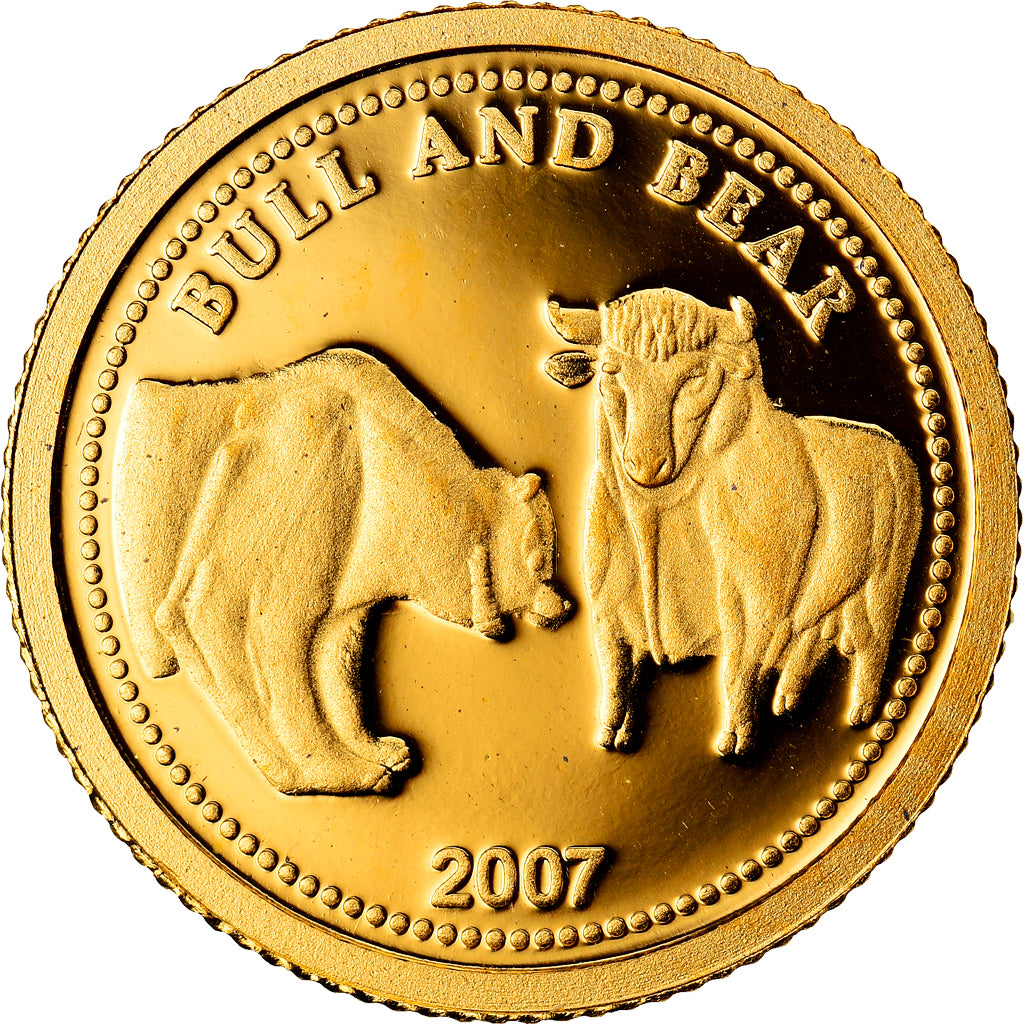 Coin, Palau, Dollar, 2007, MS(65-70), Gold