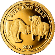 Coin, Palau, Dollar, 2007, MS(65-70), Gold