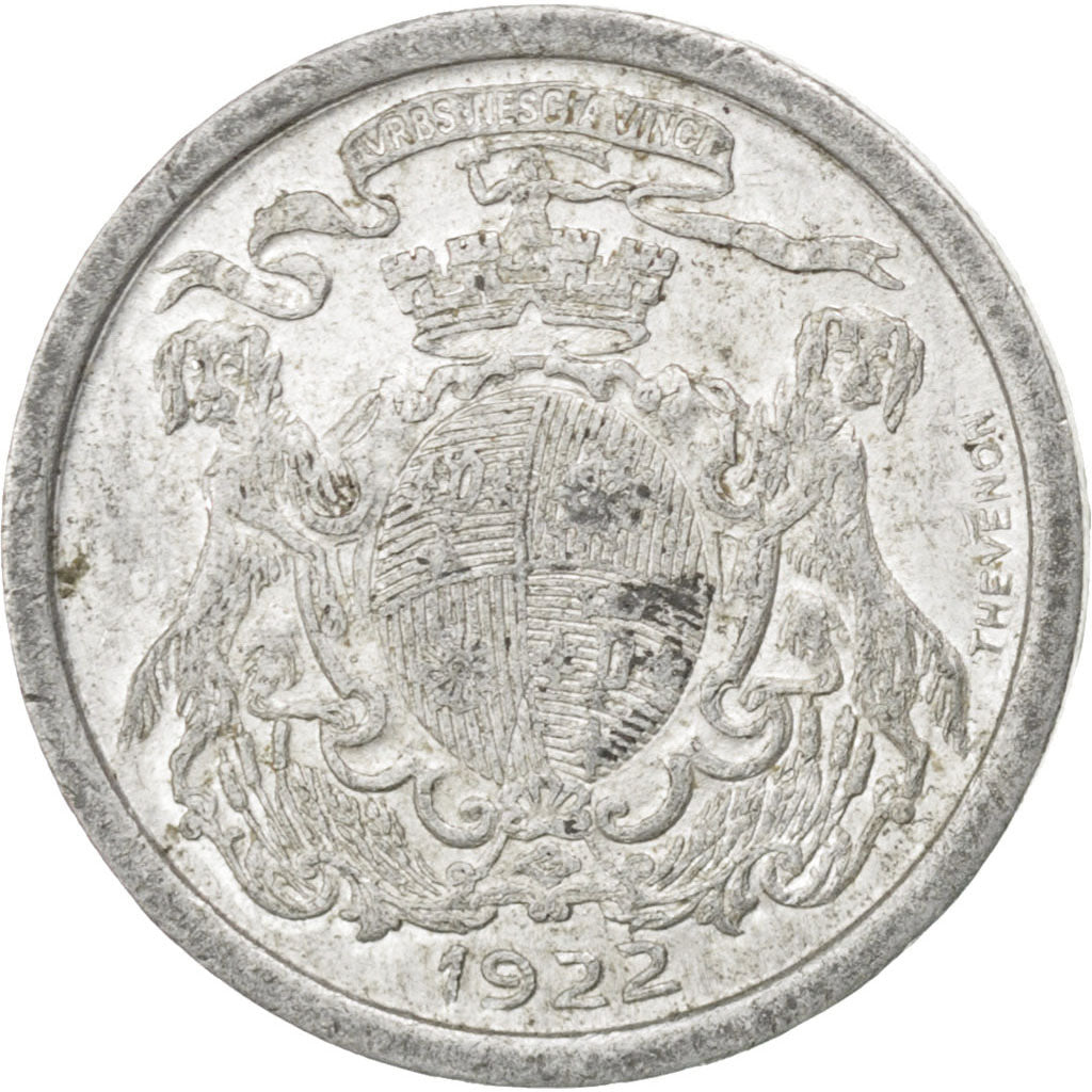 Coin, France, 5 Centimes, 1922, EF(40-45), Aluminium, Elie:10.1