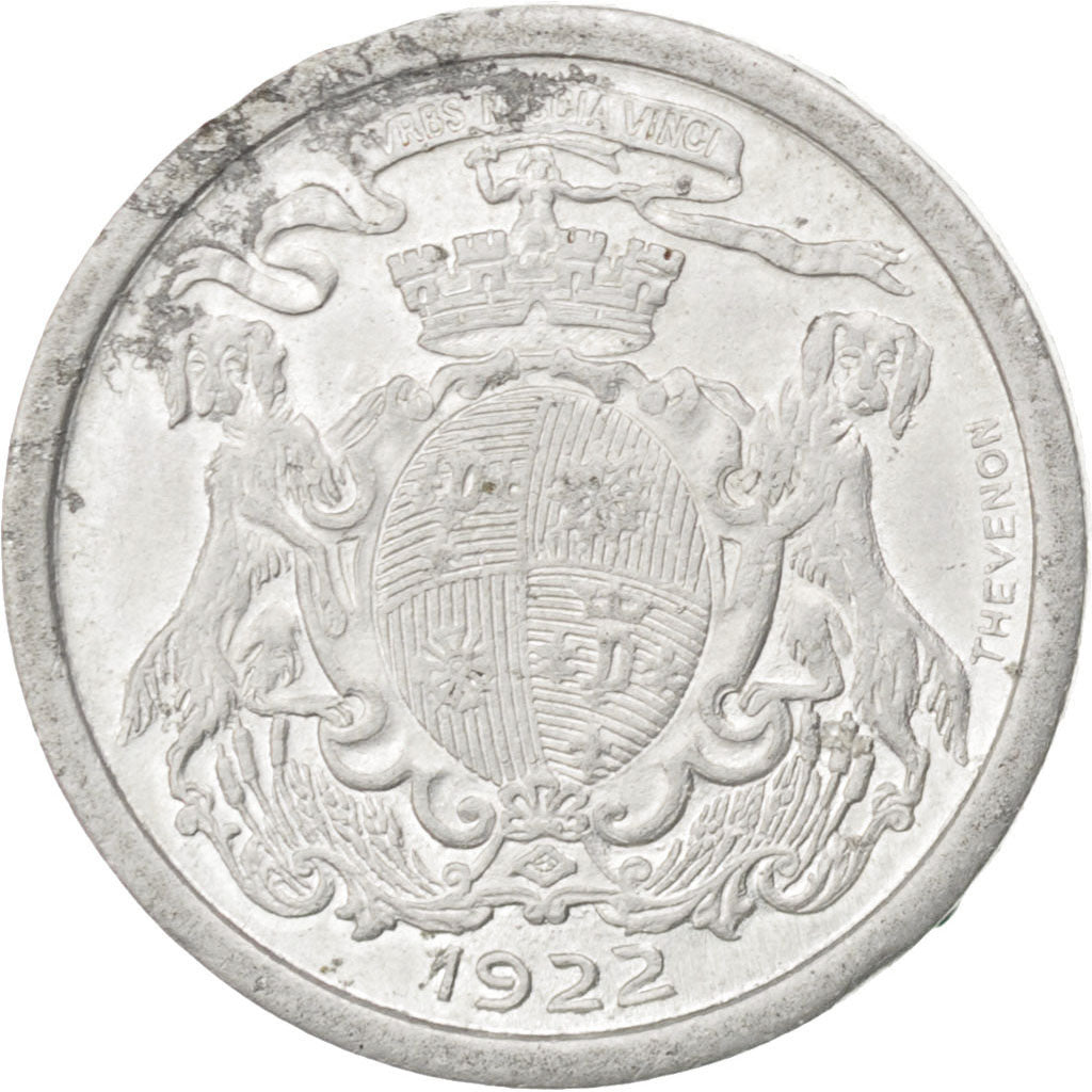 France, 5 Centimes, 1922, EF(40-45), Aluminium, Elie #10.1, 0.91