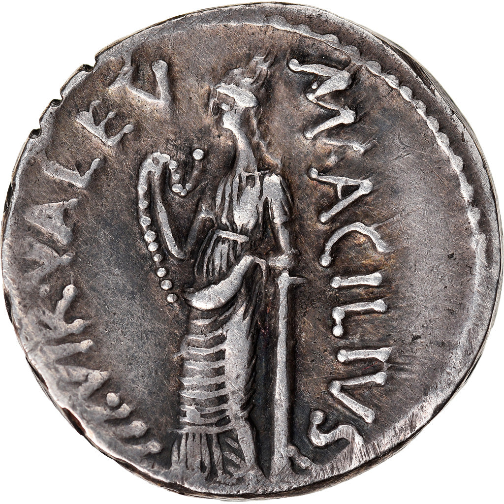 Coin, Acilia, Denarius, 49 BC, Rome, AU(50-53), Silver, Crawford:442/1a
