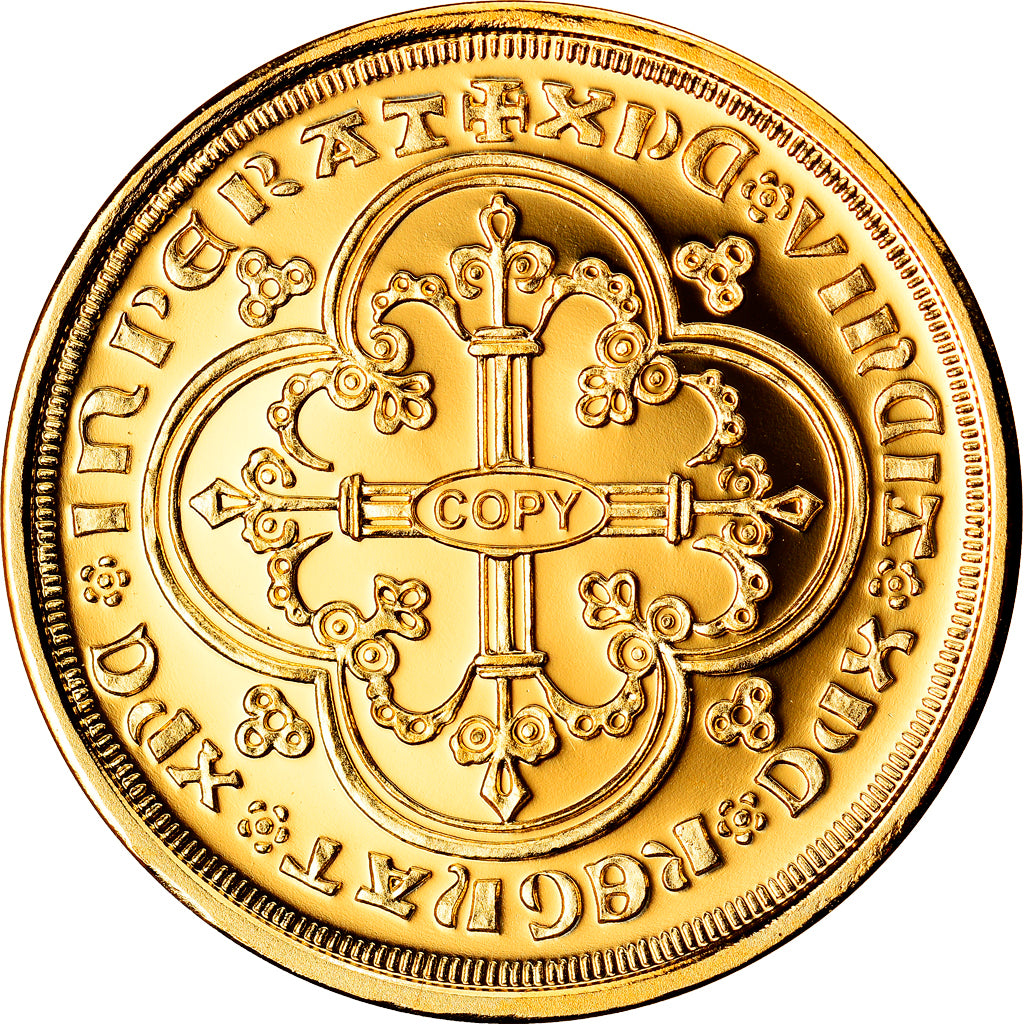France, Medal, Reproduction du Franc à Cheval, Jean II le Bon, MS(65-70), Gold