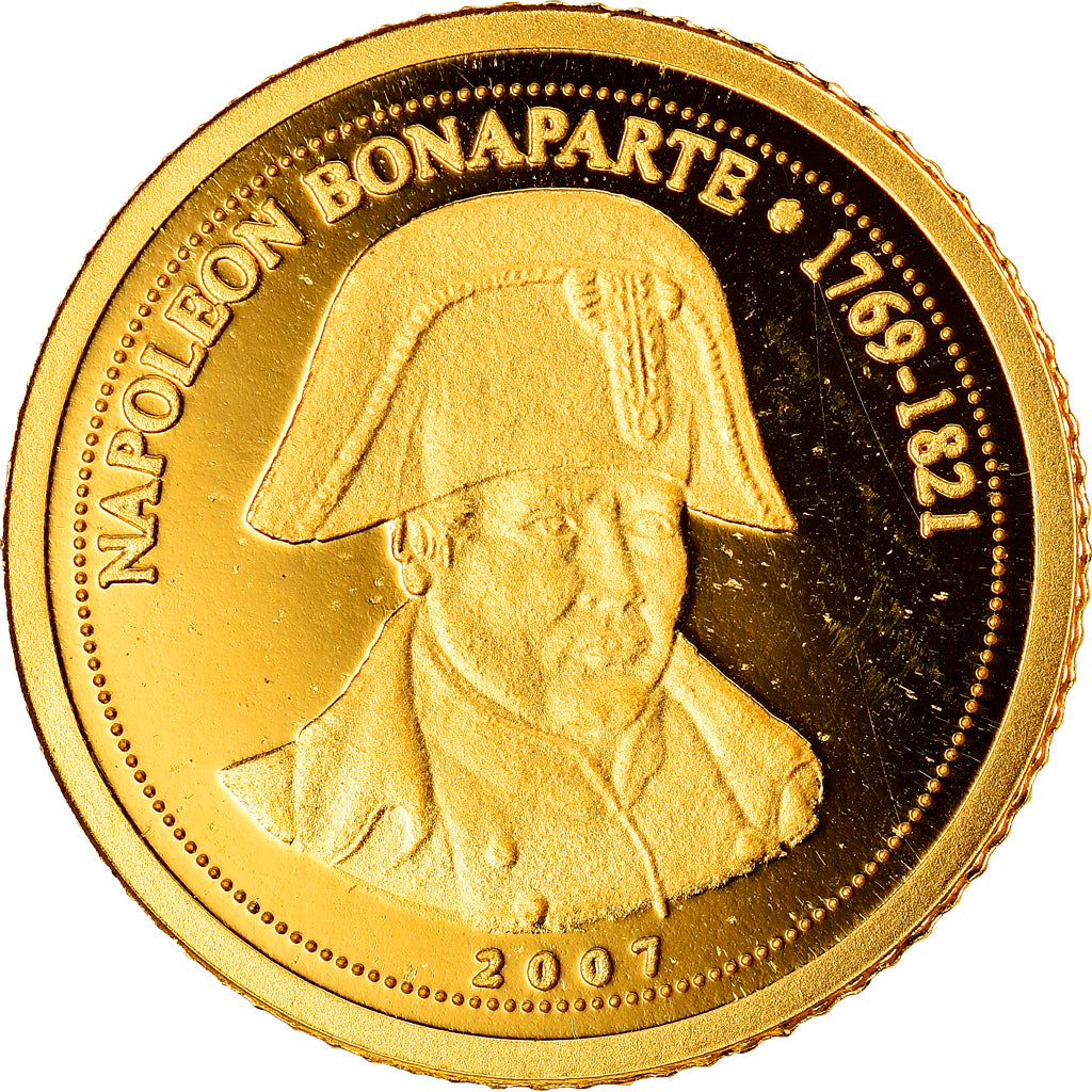 Coin, Congo, Napoléon Bonaparte, 1500 Francs CFA, 2007, MS(65-70), Gold