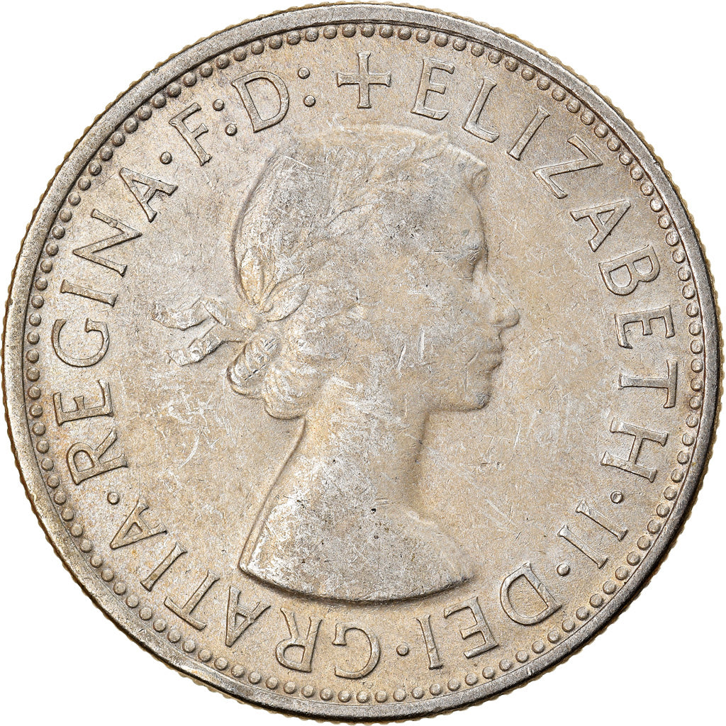 Coin, Australia, Elizabeth II, Florin, 1954, Melbourne, AU(50-53), Silver, KM:55