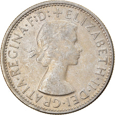 Coin, Australia, Elizabeth II, Florin, 1954, Melbourne, AU(50-53), Silver, KM:55