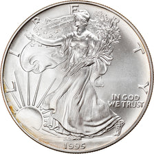 Moneta, Stati Uniti, Dollar, 1995, U.S. Mint, Philadelphia, 1 Oz, SPL+, Argento