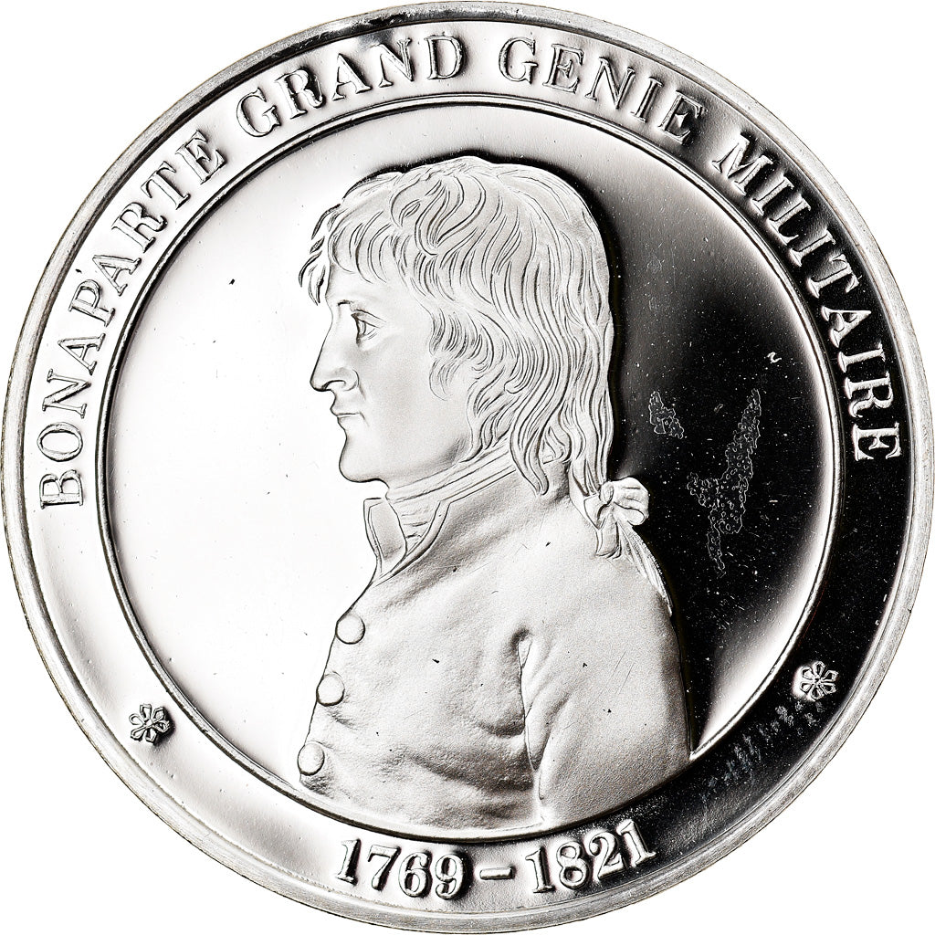 França, Medal, Bonaparte grand génie militaire, História, MS(64), Prata