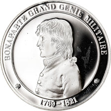 França, Medal, Bonaparte grand génie militaire, História, MS(64), Prata