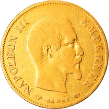 Münze, Frankreich, Napoleon III, 10 Francs, 1859, Paris, S, Gold, KM:784.3