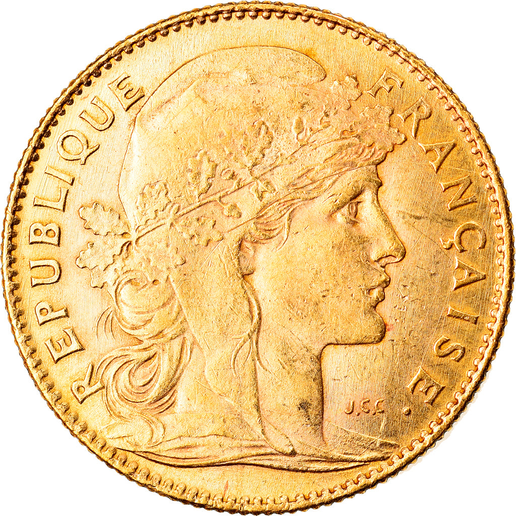 Monnaie, France, Marianne, 10 Francs, 1914, Paris, TTB, Or, Gadoury:1017, KM:846
