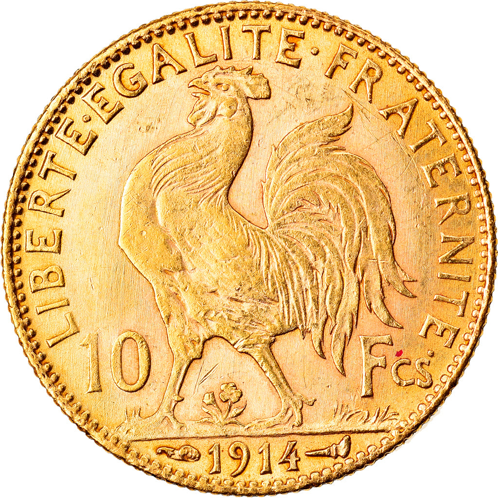 Monnaie, France, Marianne, 10 Francs, 1914, Paris, TTB, Or, Gadoury:1017, KM:846