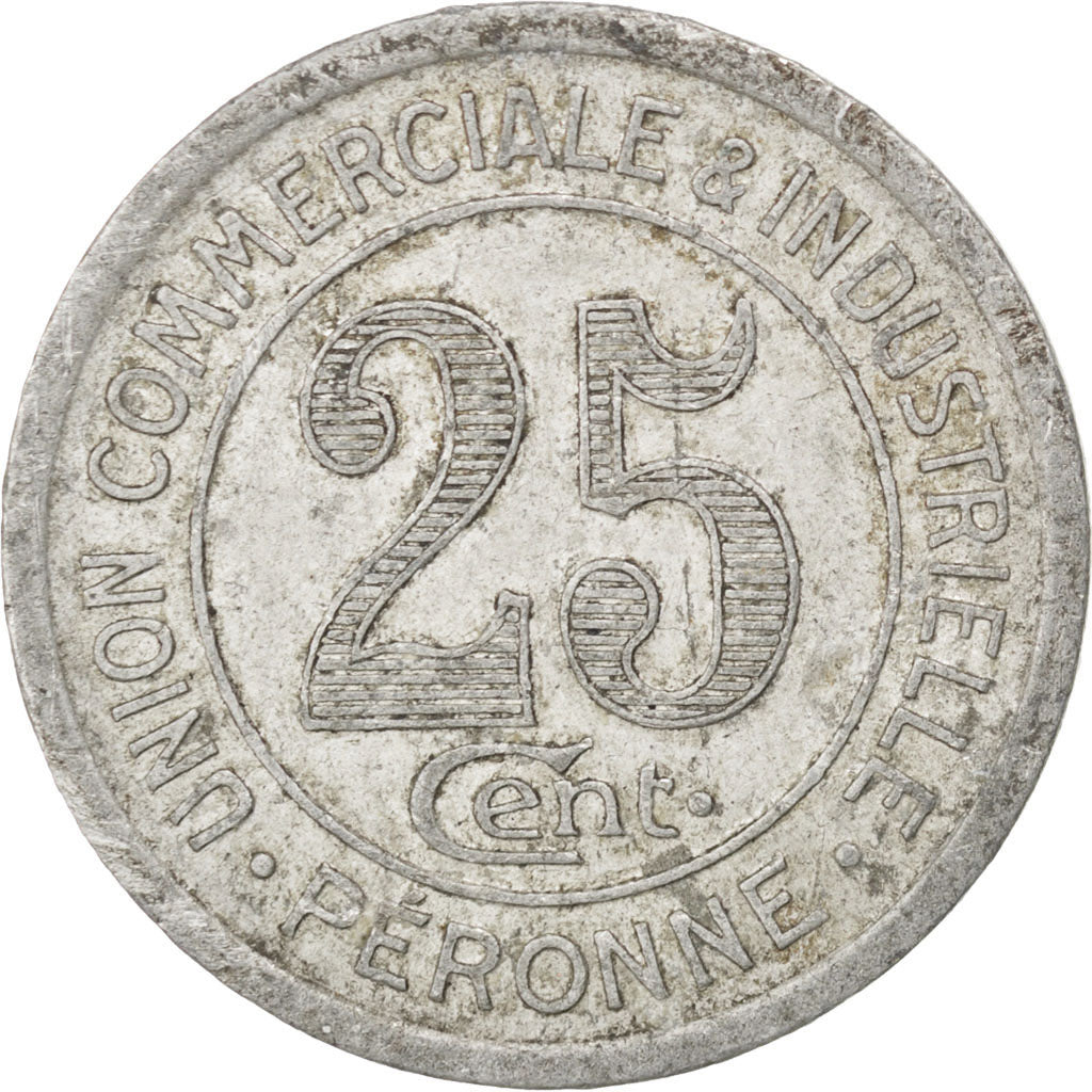 France, 25 Centimes, 1922, VF(20-25), Aluminium, Elie #10.3, 2.08