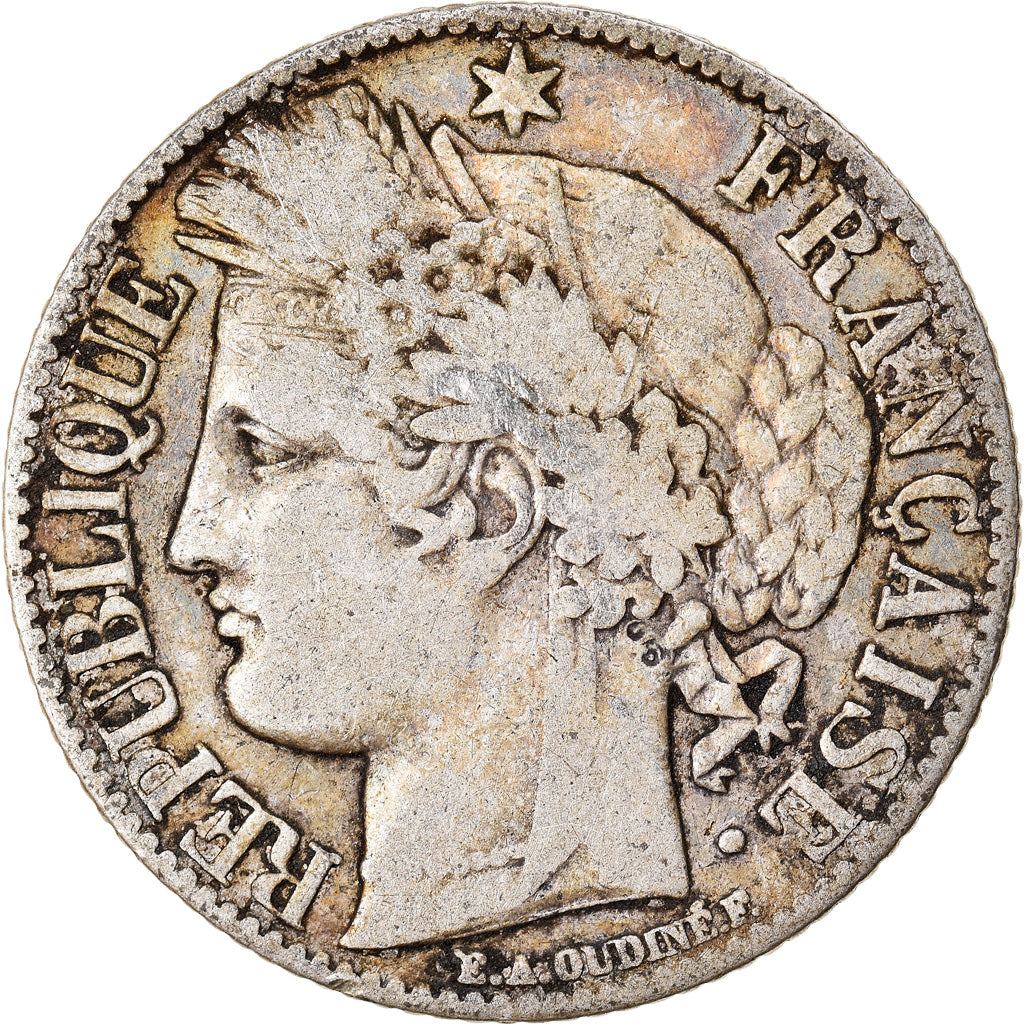 Münze, Frankreich, Cérès, Franc, 1887, Paris, S+, Silber, KM:822.1