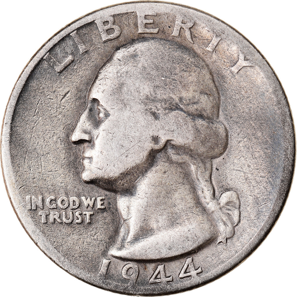 Coin, United States, Washington Quarter, Quarter, 1944, U.S. Mint, Philadelphia
