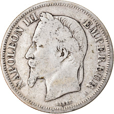 Moeda, França, Napoleon III, Napoléon III, 2 Francs, 1866, Paris, VF(20-25)