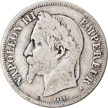 Coin, France, Napoleon III, Napoléon III, 2 Francs, 1869, Paris, VF(20-25)