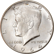 Coin, United States, Kennedy Half Dollar, Half Dollar, 1964, U.S. Mint, Denver