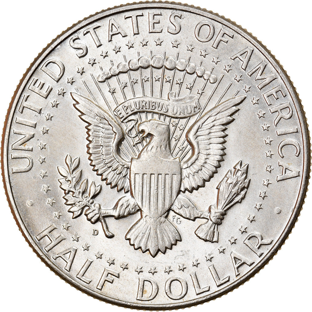 Coin, United States, Kennedy Half Dollar, Half Dollar, 1964, U.S. Mint, Denver