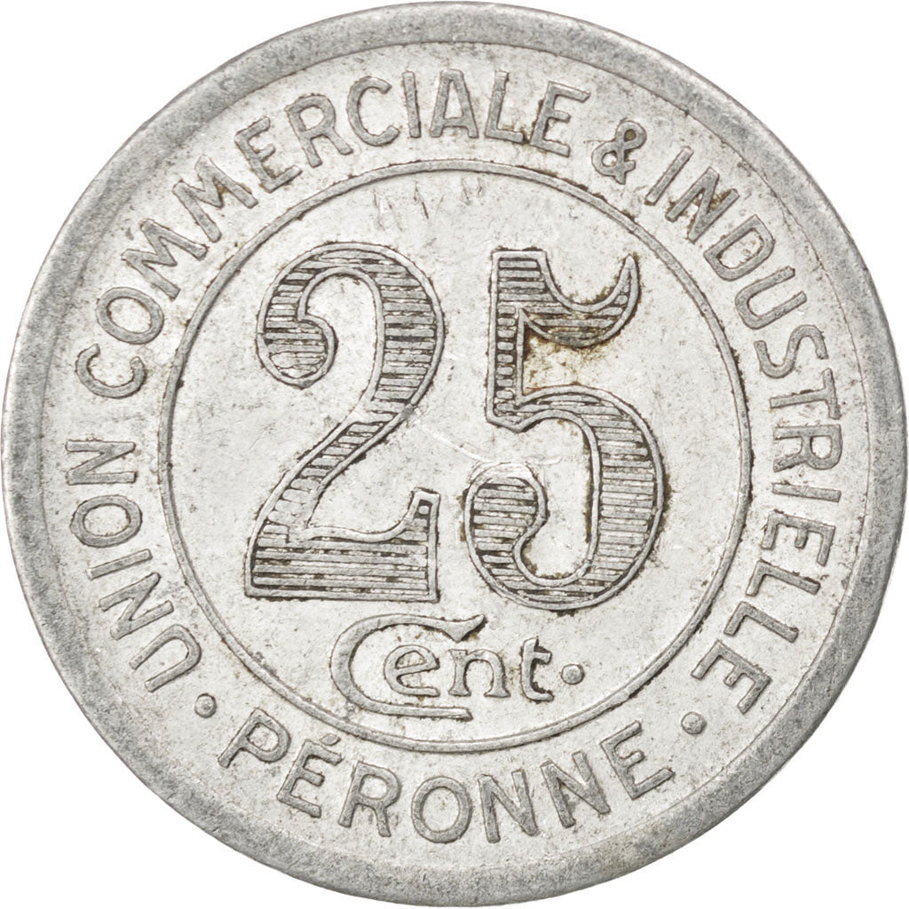 France, 25 Centimes, 1922, EF(40-45), Aluminium, Elie #10.3, 2.02
