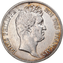 Münze, Frankreich, Louis-Philippe, 5 Francs, 1830, Paris, S+, Silber, KM:735.1