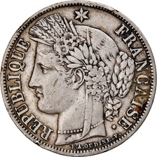 Moneta, Francia, Cérès, 5 Francs, 1851, Paris, BB, Argento, KM:761.1