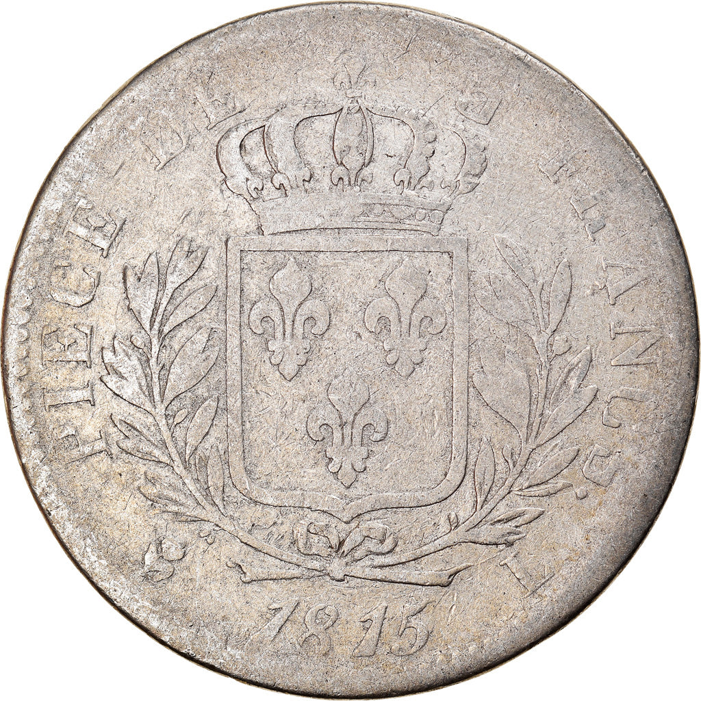 Munten, Frankrijk, Louis XVIII, Louis XVIII, 5 Francs, 1815, Bayonne, ZG+