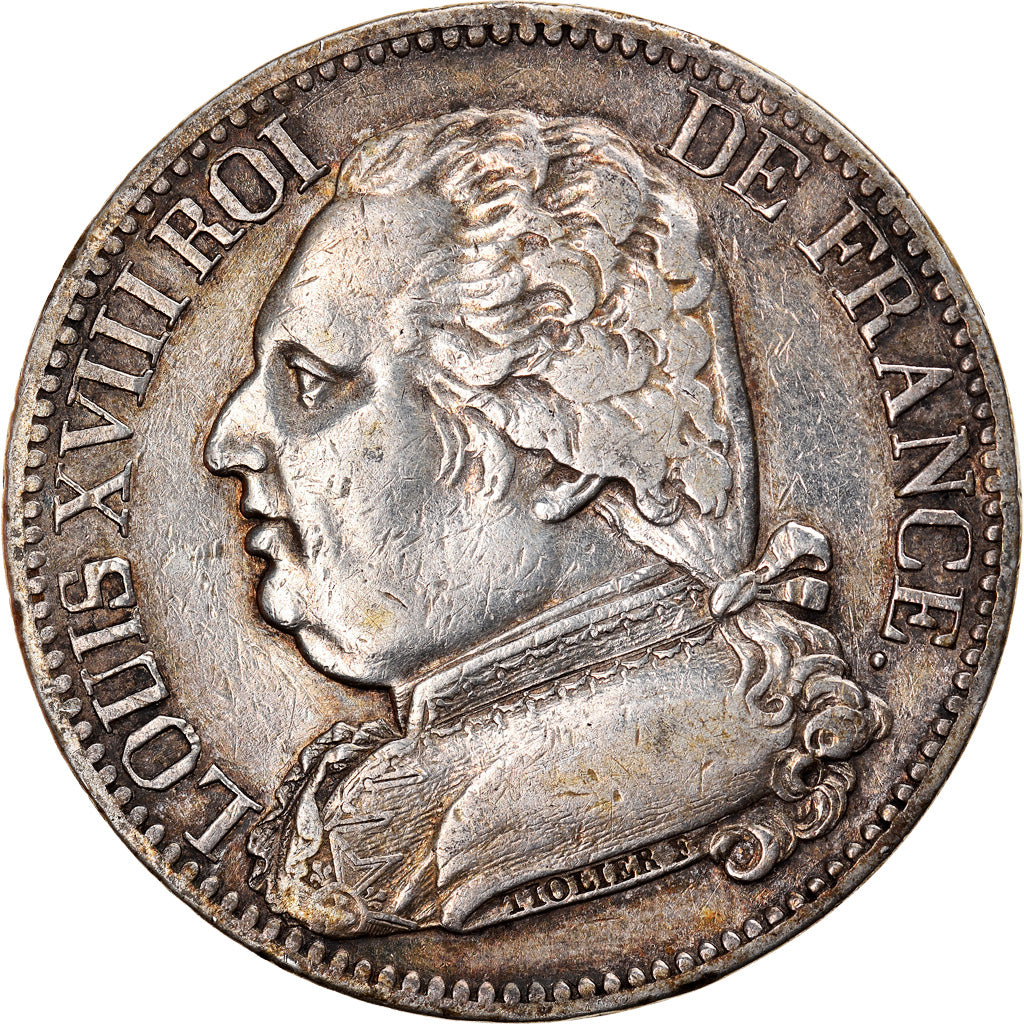 Moneta, Francia, Louis XVIII, Louis XVIII, 5 Francs, 1814, Toulouse, BB