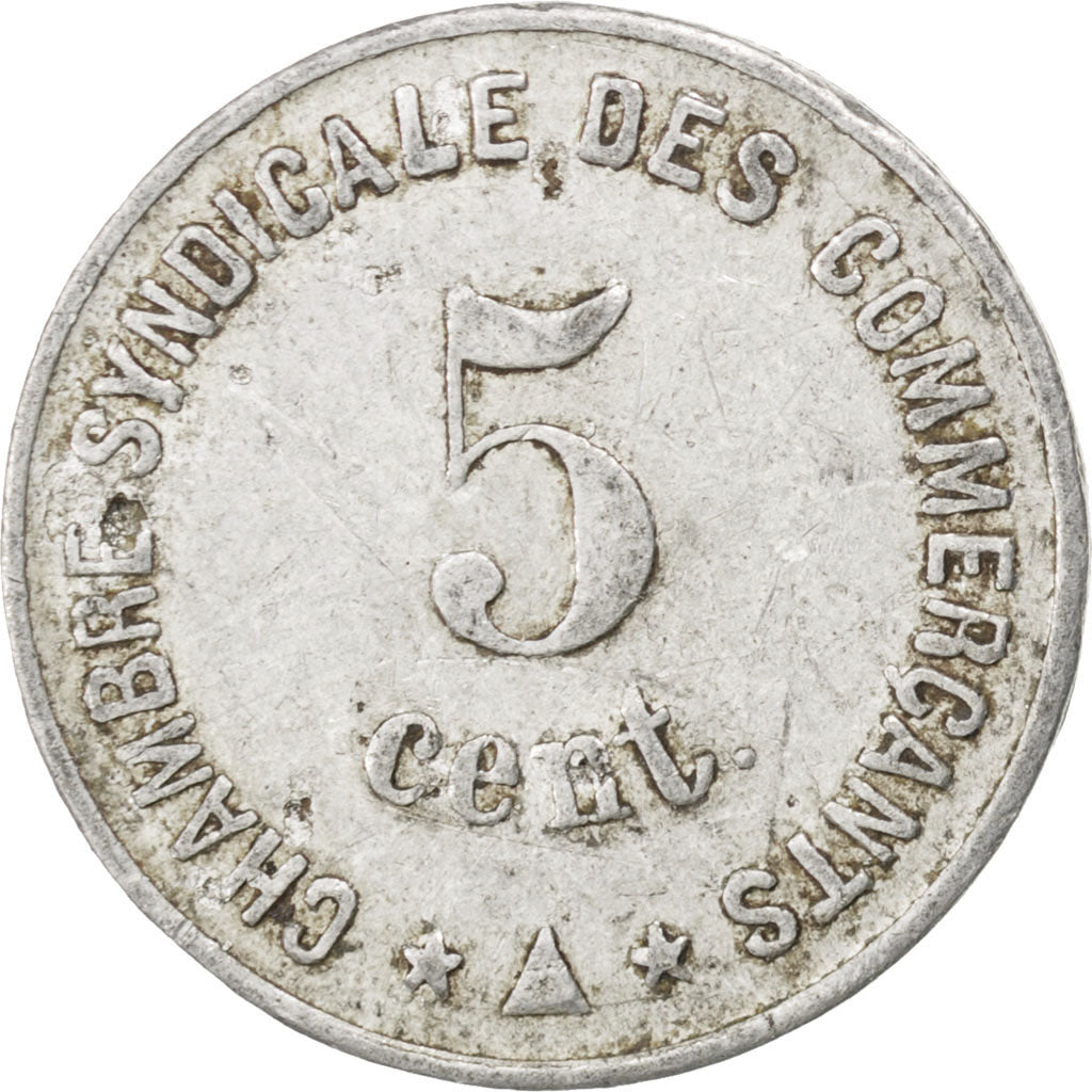France, 5 Centimes, 1917, VF(30-35), Aluminium, Elie #10.1, 0.79