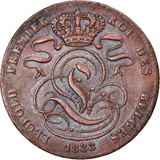Moneta, Belgio, Leopold I, 5 Centimes, 1833, BB, Rame, KM:5.2