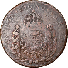 Coin, Brazil, 40 Reis, 1829, Bahia, VF(20-25), Copper, KM:444.2