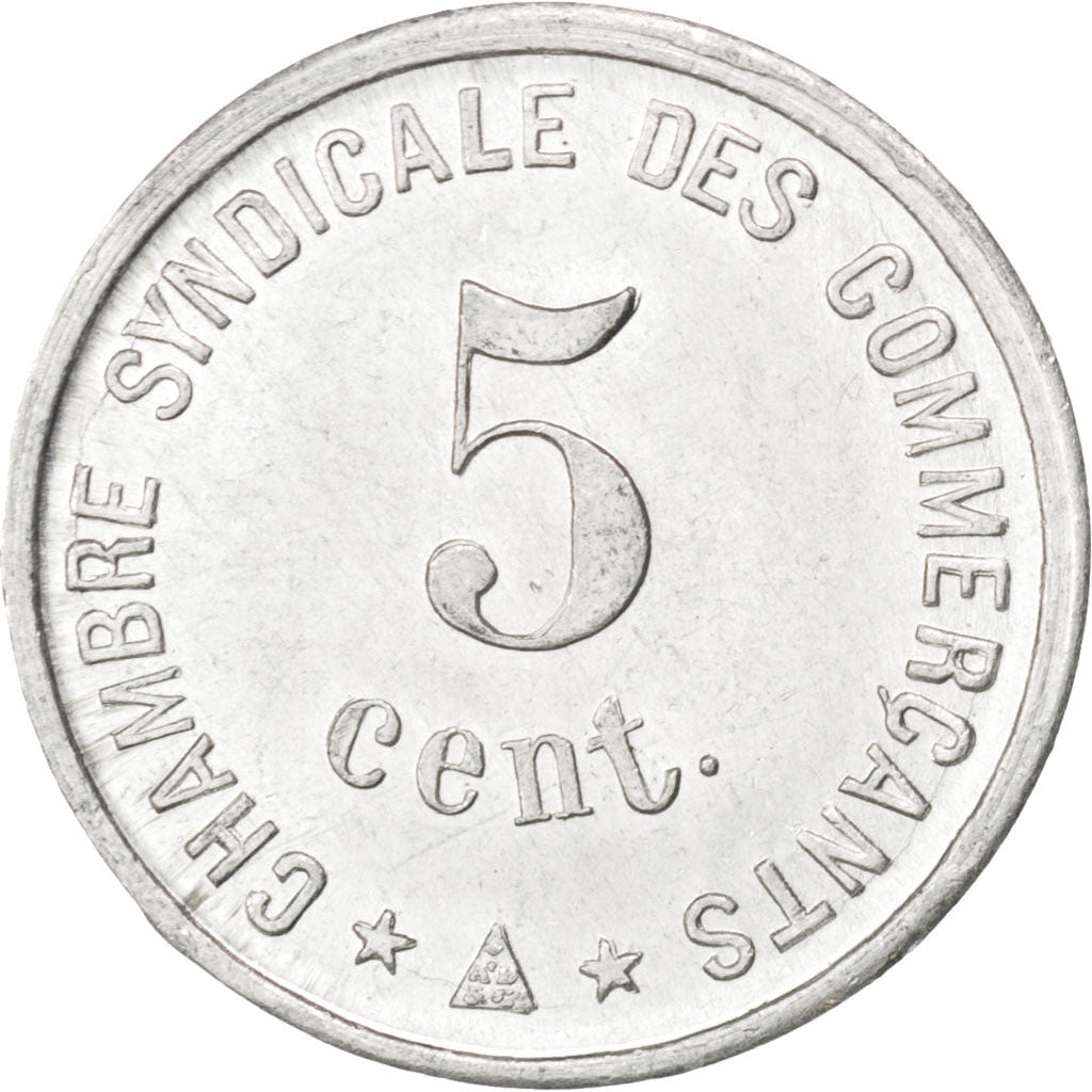 France, 5 Centimes, 1917, AU(55-58), Aluminium, Elie #10.1, 0.86
