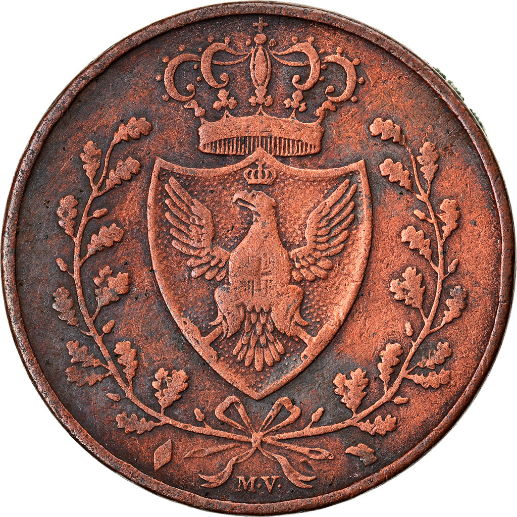 Moneda, Estados italianos, SARDINIA, Carlo Felice, 3 Centesimi, 1826, Torino