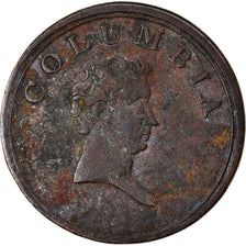 Coin, Great Britain, Columbia, Farthing Token, 1820-30, VF(20-25), Copper