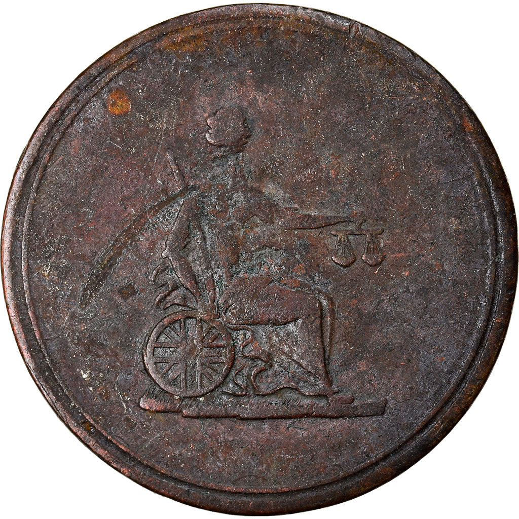 Coin, Great Britain, Columbia, Farthing Token, 1820-30, VF(20-25), Copper