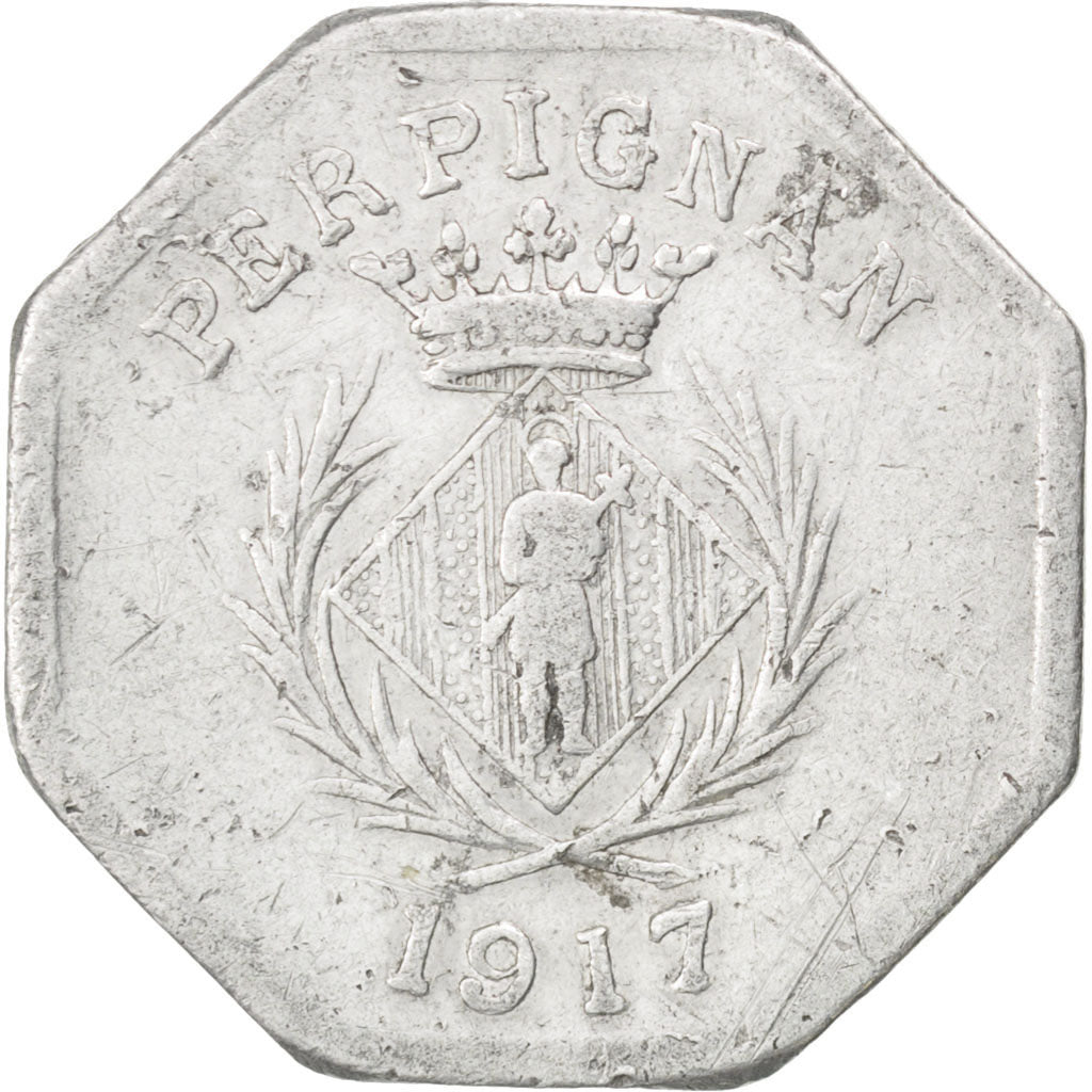 Perpignan, Chambre Syndicale des Commerçants, 10 Centimes 1917, Elie 10.2