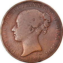 Coin, Jersey, Victoria, 1/13 Shilling, 1844, VF(20-25), Copper, KM:3