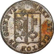 Coin, SWISS CANTONS, GENEVA, Sol, 1833, Genève, EF(40-45), Billon, KM:120
