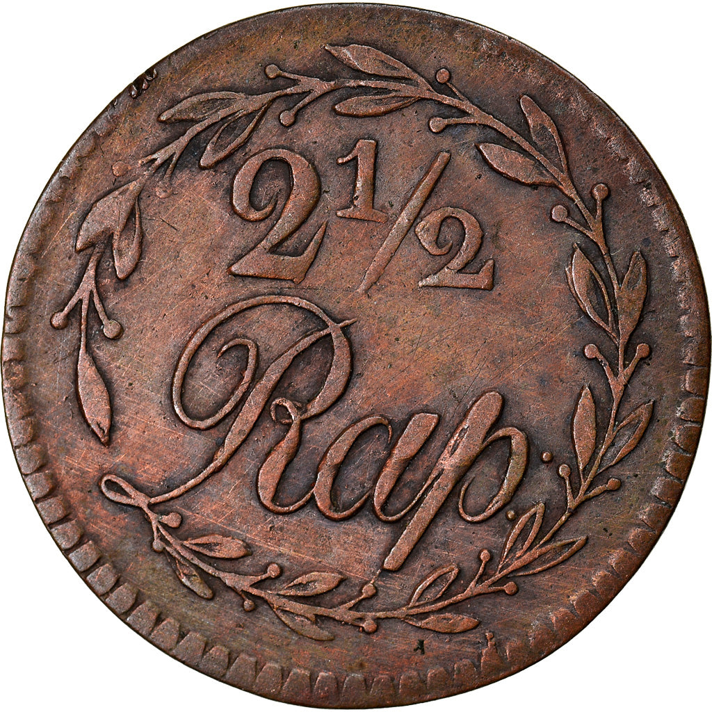 Moneta, CANTONI SVIZZERI, VAUD, 2-1/2 Rappen, 1816, BB, Biglione, KM:18