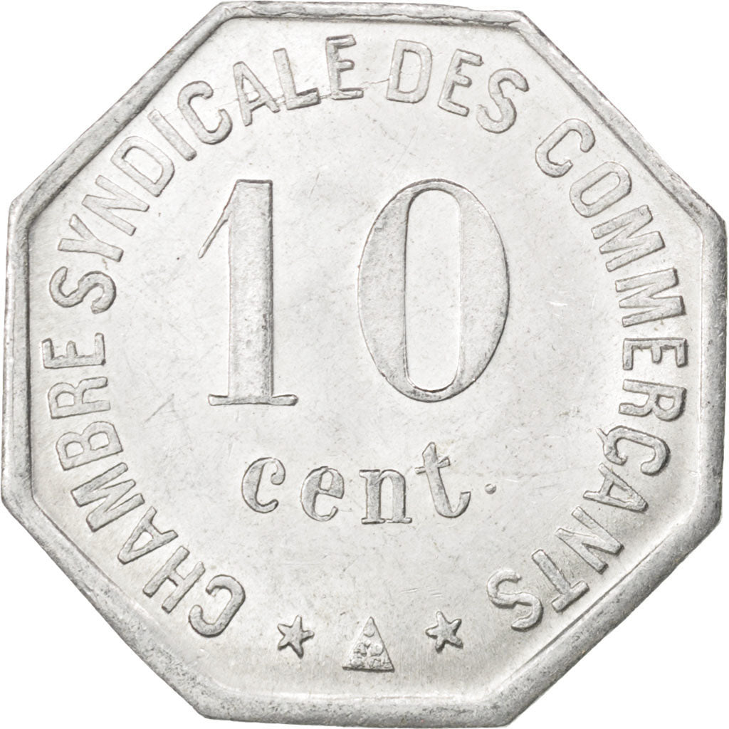 France, 10 Centimes, 1917, AU(55-58), Aluminium, Elie #10.2, 1.01